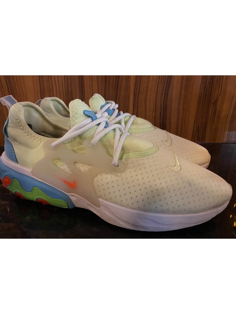Nike React Presto Psychedelic Lava/Barely Volt, Size 10, Excellent Condition EUC